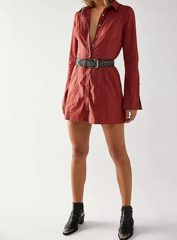 Smart Casual Deals Thea Mini Dress In Pink Cinnamon Limited - Edition Drops