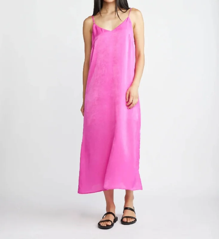 Fashion Forward, Function First Camila Midi Dress In Pink Chic Allure