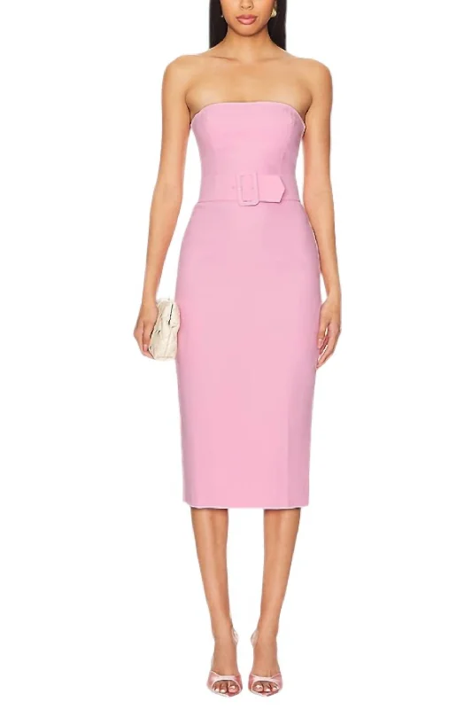 Ride The Style Wave Fae Midi Dress In Antique Rose Modern Romance