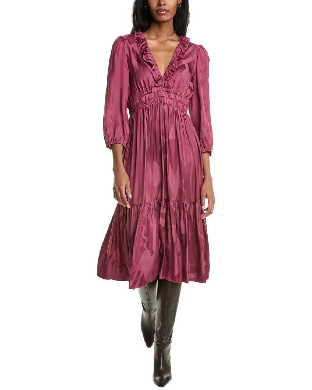 Step Ahead, Lead The Trend ba&sh Midi Dress Romantic Flair