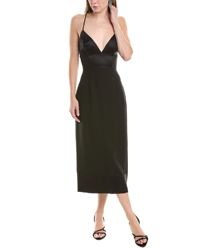 Hot Styles St. John Heavy Crepe Midi Dress Limited - Stock