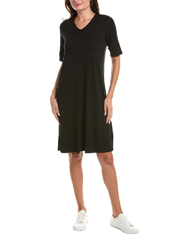 Limited Time Offers EILEEN FISHER V-Neck Midi Dress Sleek Design