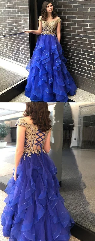 Feminine Luxe Style Sale New Arrival Off The Shoulder A-Line Prom Dresses, Evening Dress Prom Gowns   cg12058 Artful Design