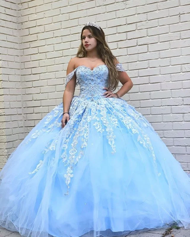 Modern Fashion Sale Off the Shoulder Ball Gown prom Dress    cg16508 End - Of - Month Blowout