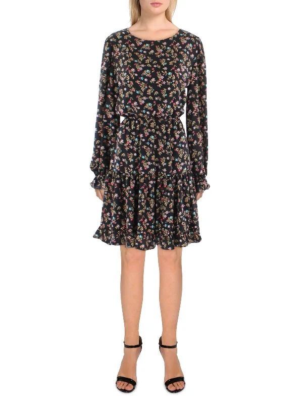 Comfort Meets Fashion Womens Floral Mini Sheath Dress Now On Sale For Chic Urban Styles