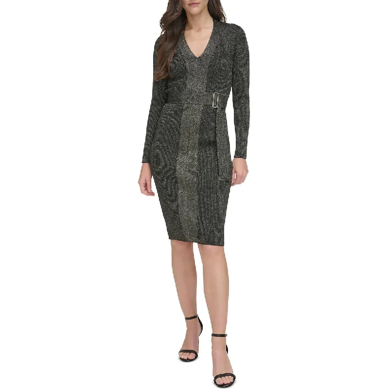 Imeless Style Vince Camuto Womens Metallic Party Dress Bodycon Dress Romantic Detailing