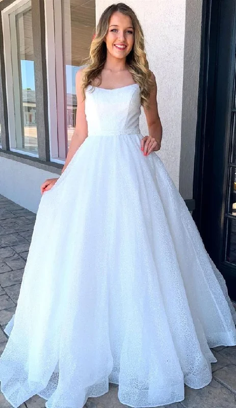 Fashion Essentials princess white long prom dresses, ball gown graduation party dresses, formal prom gowns   cg10273 Boho - Chic Festival - Ready Style