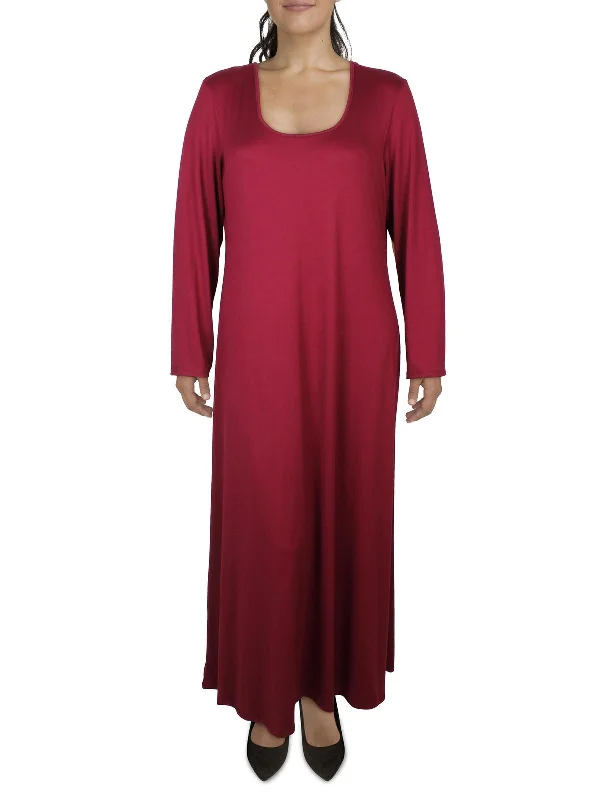 Hot Items Plus Womens Scoop Neck Long Maxi Dress Early Access To Art Deco Styles Sale