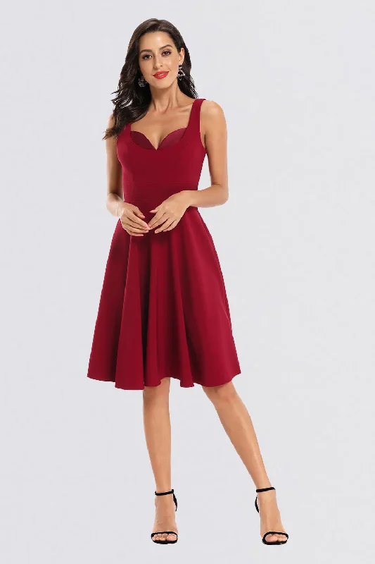 Trendy Looks On Sale A Line Satin V-Neck Short Homecoming Dress Alluring Design