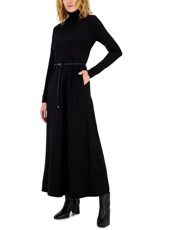 Cozy Chic Promotions Womens Turtleneck Long Maxi Dress Artful Design