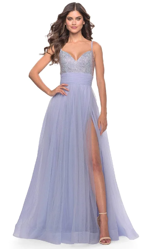 Trendy Threads La Femme 31433 - Sleeveless Stone Accent Prom Dress Casual Weekend Relaxed Style