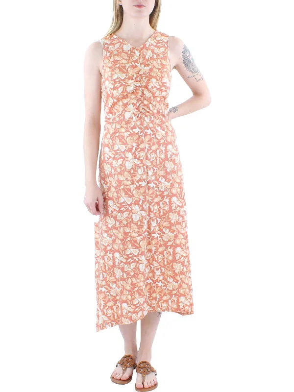 Urban Fashion Elliot Womens Floral Sleeveless Midi Dress Classic Charm