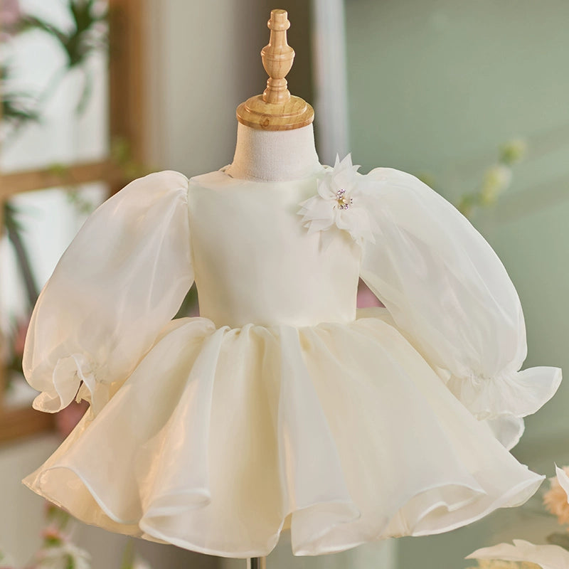 Fashion-Forward Offers Flower Girl Dress Long Sleeve Christmas Princess Dress Coastal Beach - Inspired Style