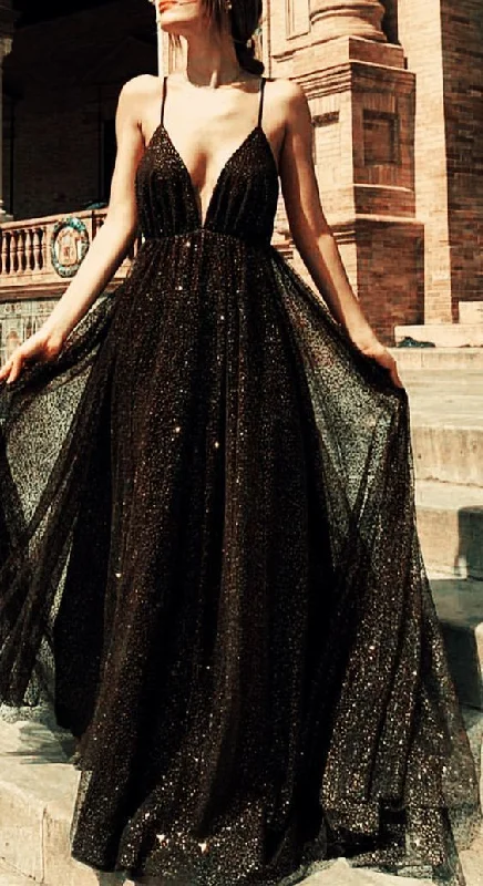 Additional Time-Limited Offers Tight Prom Dresses, long black sequins tulle prom evening gown dresses     cg17763 Ethnic Cultural Event Wear