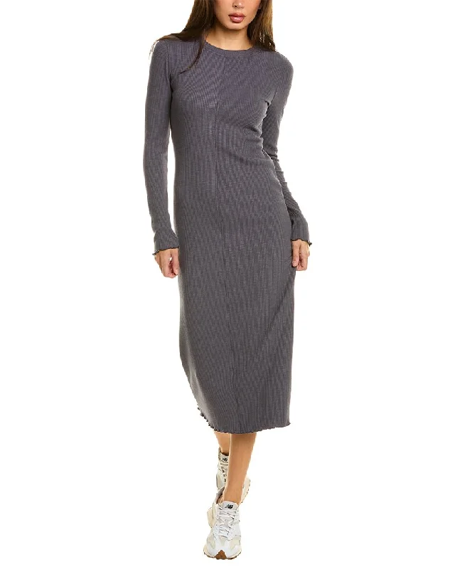 Flash Sale, Don'T Miss Sweaty Betty Ribbed Midi Dress Refined Simplicity