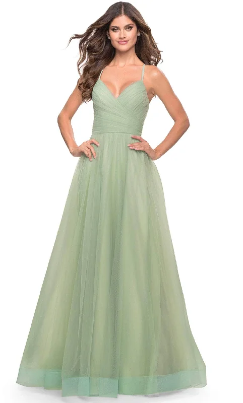 Forward Trendsetter La Femme 31501 - Sleeveless V-Neck Long Prom Dress Coastal Beach - Inspired Style