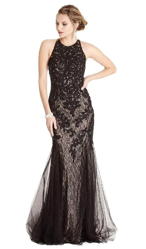 Stupidly Low Prices Aspeed Design - L1865 Sleeveless Halter Neck Evening Dress Playful Elegance