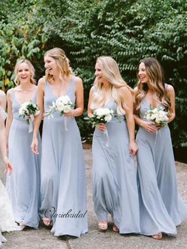 Vintage-Modern Style Offers Light Blue Bridesmaid Dresses, Simple Fashion Bridesmaid Dresses Effortless Comfort