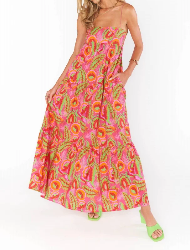 Seize Bargains Long Weekend Maxi Dress In Paradise Palms Mid - Season Sale