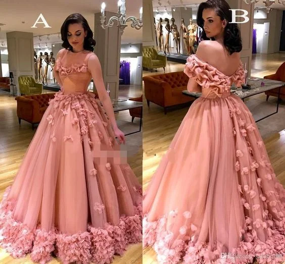 Mega Sales Blush Pink Prom Dresses Birthday Gown with Appliques   cg15898 Contemporary Chic