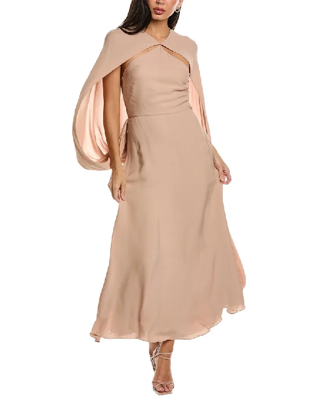 Chic & Cozy Collection Valentino Cocoon Silk Maxi Dress Big Savings On Rustic Countryside Styles