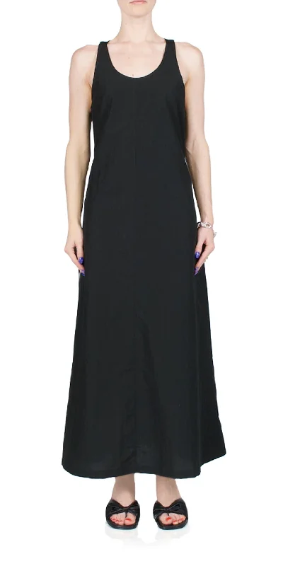 Cozy Comfort Style Sale Utility Maxi Dress In Black Seasonal Trend