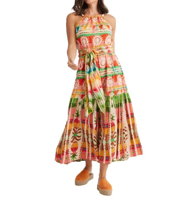 Hot Picks Pinata Maxi Dress In Fiesta Polished Finish