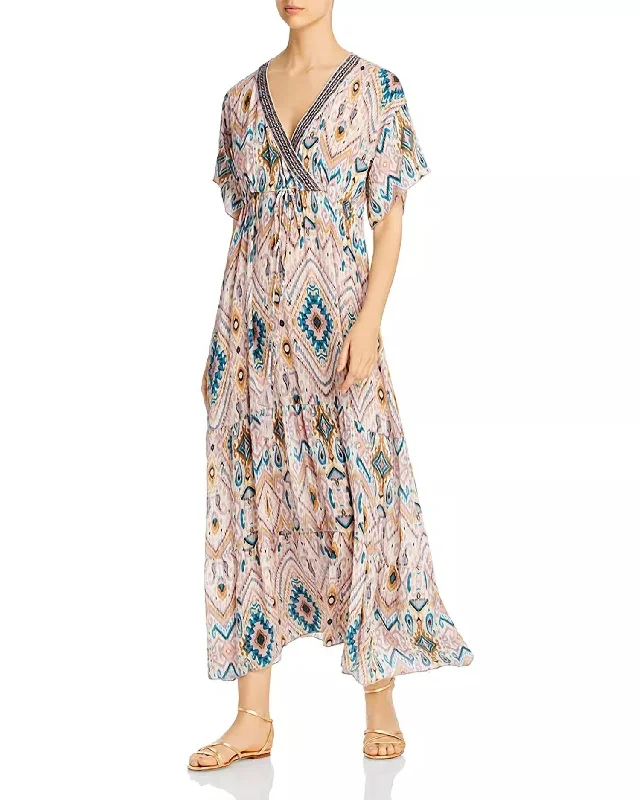 Fashion Forward, Function First Alona Tiered Maxi Dress In Multi Cottagecore Rustic Charm Style