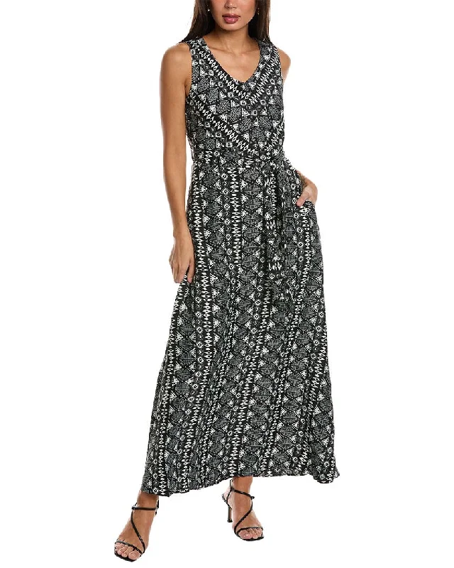 Forward Trendsetter Gracia Belted Maxi Dress Y2K Nostalgic Fashion Look