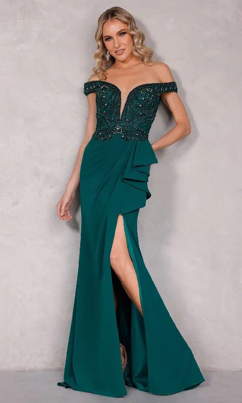 Chic Trends Unveiled Terani Couture 2221M0381 Flowy Fabric