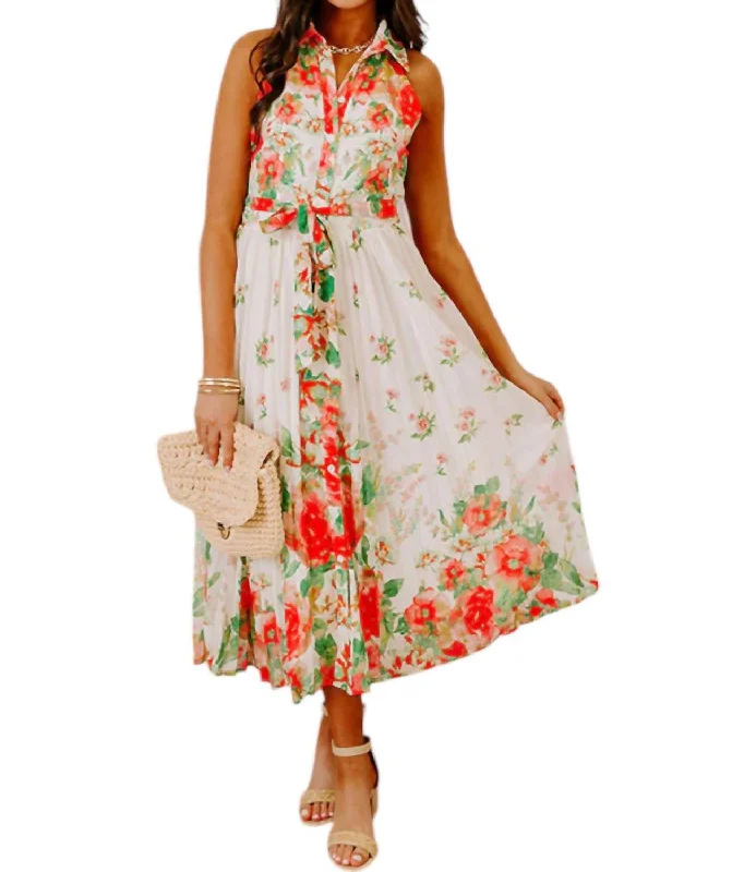 Imeless Style Rachel Dress In Floral Dreamy Aesthetic