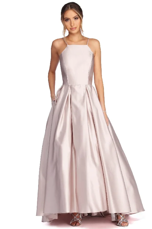 Seasonal Trends Harper Formal Stylish Satin Ball Gown Score Big On Glamorous Red - Carpet Styles