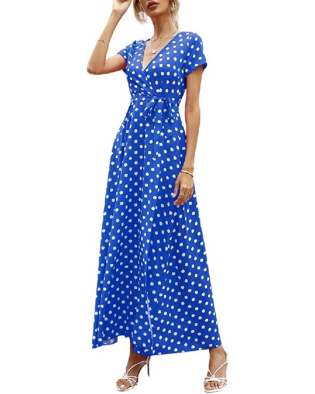 Relaxed Style VERA DOLINI Maxi Dress Casual Weekend Relaxed Style