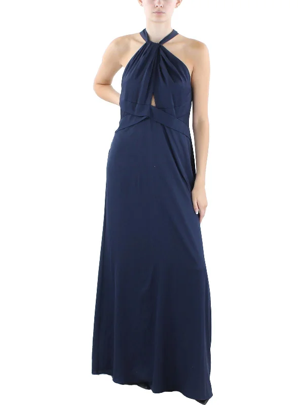 Summer Deals Womens Solid Long Maxi Dress Romantic Flair