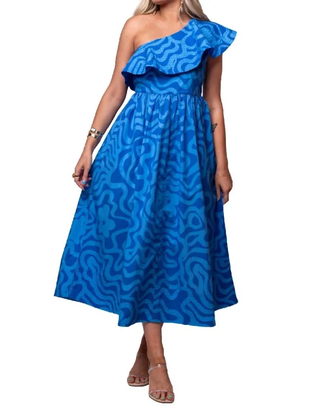 Shop Sales Ashbury Maxi Dress In Blue Limited - Edition Drops