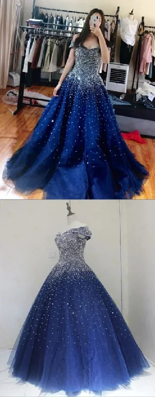 Glamorous Fashion Offers Ball Gown Royal Blue Prom Dress,Charming Evening Dress,Prom Dresses   cg16470 Holiday Sale