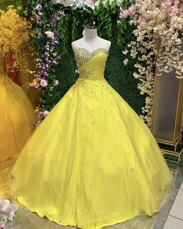 Fall Sale, Prices Drop CRYSTAL BEADED SWEETHEART QUINCEANERA DRESSES BALL GOWN Long Prom Evening Dresses   cg17502 Y2K Nostalgic Fashion Look