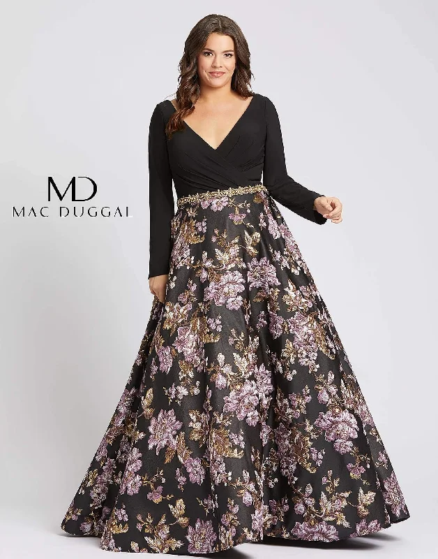 Flirty Fashion Discounts Mac Duggal 77745 Fabulouss Prom Plus Size Long Ball Gown Sale Now On Sale For Chic Urban Styles