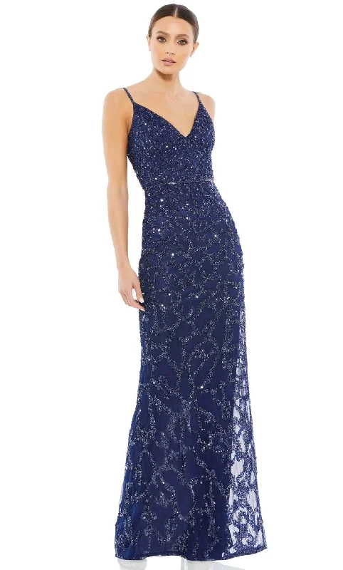 Season Offer Mac Duggal 5481 - Sleeveless V-Neck Evening Dress Casual Weekend Relaxed Style