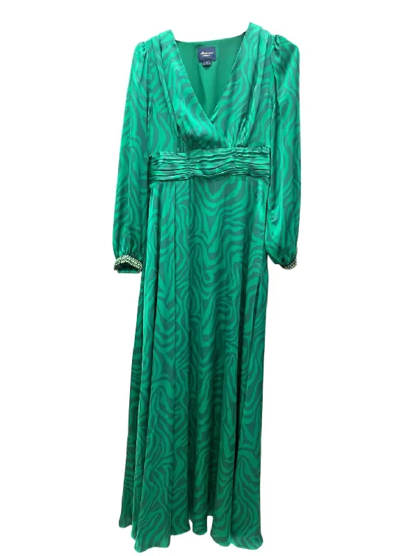 Elegant Style Women's Asha Maxi Dress In Jade Holiday Sale