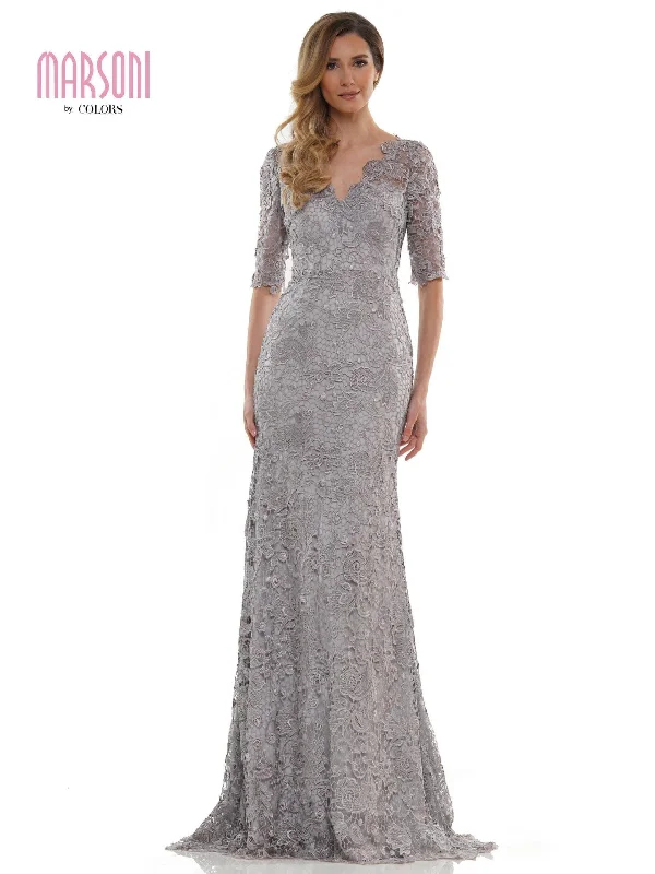 Casual Yet Chic Sales Marsoni Long Mother of the Bride Lace Dress Sale Casual Weekend Relaxed Style