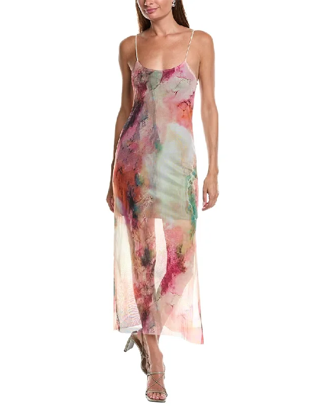 Discount Extravaganza JL LUXE Mesh Maxi Dress Flash Sale