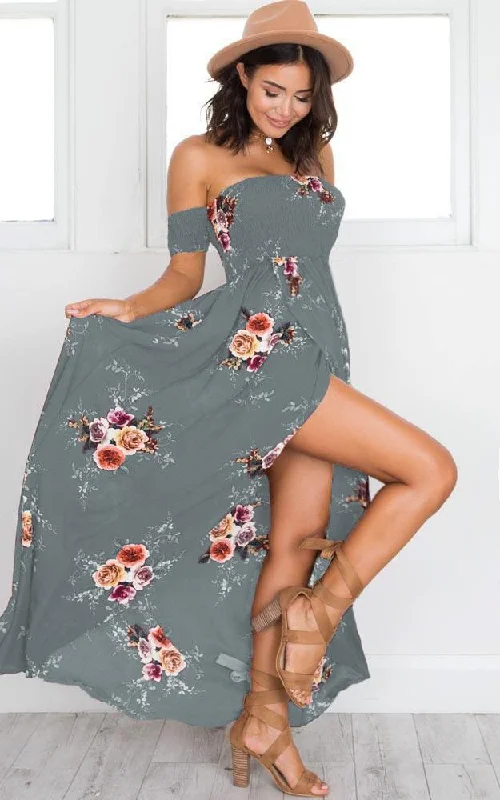 Gray Floral