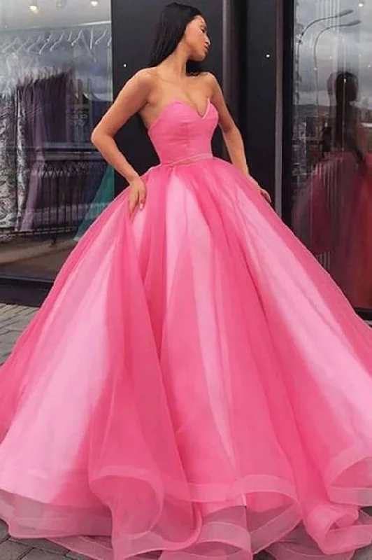 Urban Fashion Princess Ball Gown Sweetheart Pink Floor Length Prom/Evening Dress   cg16561 Big Savings On Minimalist Office Styles