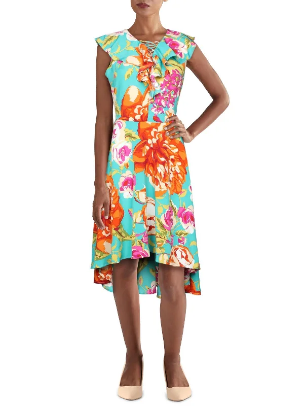 Must-Have Style Discounts Womens Daytime Floral Wear to Work Dress Great Deals On Ethnic Cultural Wear