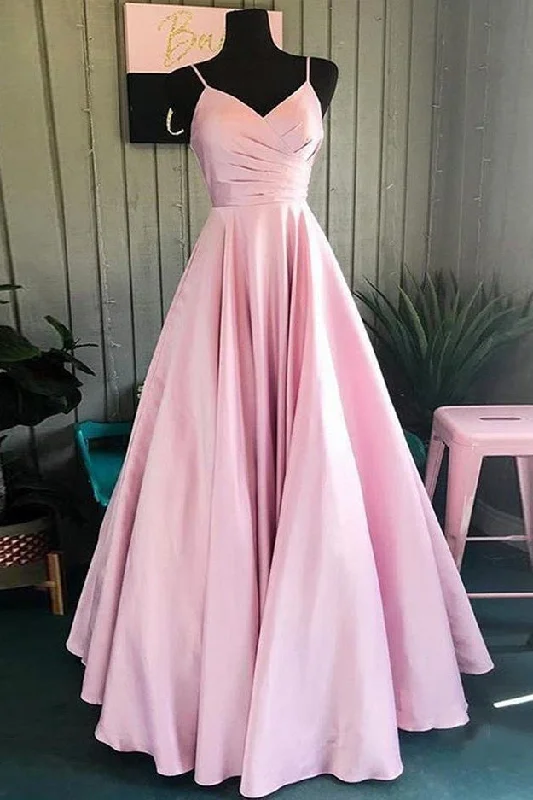 Statement Fashion Offers Elegant Style Long Pink Satin Prom Dresses For Teens Cute Dresses Y0069 Great Deals On Ethnic Cultural Wear