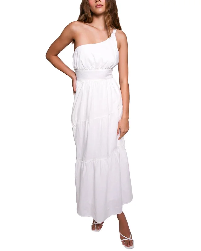 Quick Grab Deals Hutch Braylan Linen-Blend Maxi Dress Classic Timeless Elegant Style