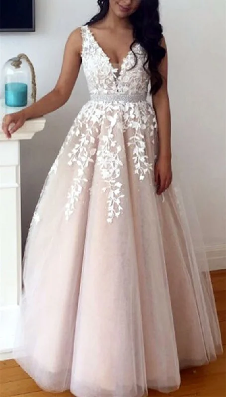 Insane Discount Onslaught Champagne Princess Prom Dresses Lace Embroidery V Neck Beaded Sashes Ball Gown For Sweet 16   cg17634 Parisian Effortless Chic Style