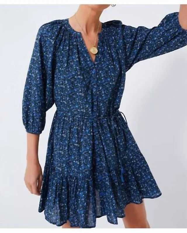 Top Deals Mini Mitte Dress In Spagliato Floral Blue Score Big On Glamorous Red - Carpet Styles