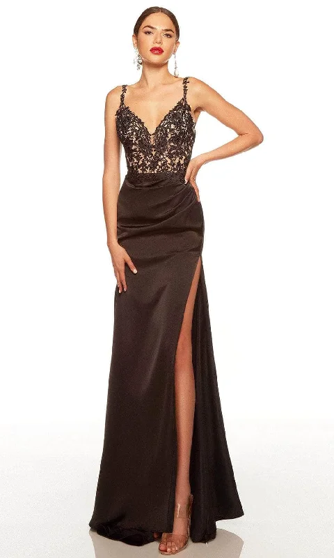 Luxury Casual Deals Alyce Paris 61470 - Sleeveless Lace Applique Evening Dress Elegant Ensemble